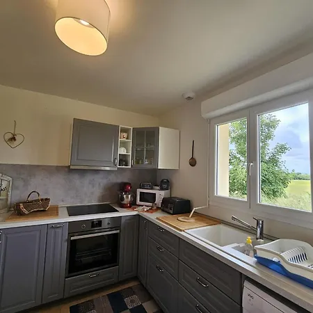 Calme Et Vue Panoramique Champs Et La Sarthe Feriehus La Mesniere