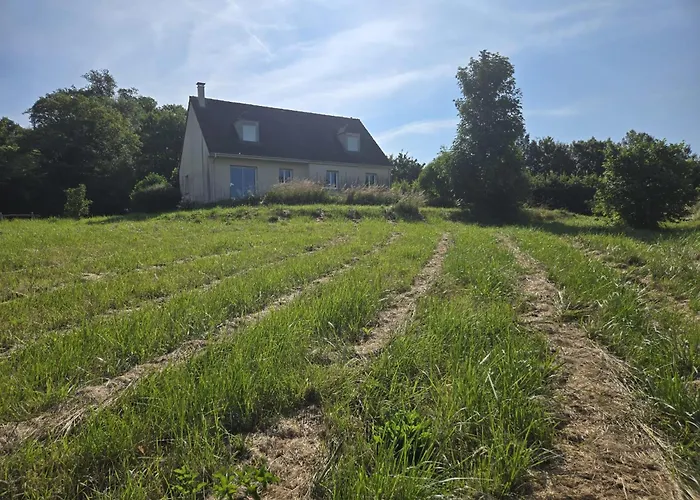 Calme Et Vue Panoramique Champs Et La Sarthe Nyaraló